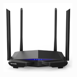 Tenda AC1200 (AC6) Smart WiFi Router, High Speed Dual Band Wireless Internet Modem Router - Black