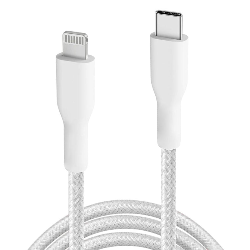 Momo Type-C To Lightning Cable 30W Fast Charging 2m, MO-011017 - White