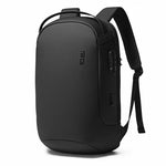 Bange 7225 Waterproof Unisex Travel Laptop Backpack with USB Charging 15.6 inch - Black