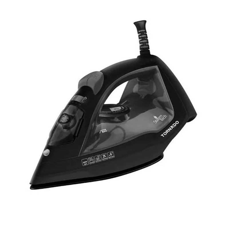 Tornado , STEAM IRON , 2000 WATT , CERAMIC , SOLEPLATE , TST-2000NC - GREY
