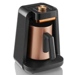 Okka Rich Pro Turkish Coffee Machine with milk 700W - Black-Copper - OK0026