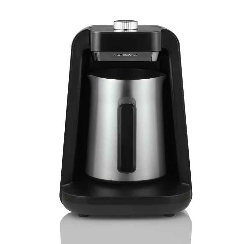 Okka Rich Pro Turkish Coffee Machine with milk 700W - Black-Chrome - OK0026