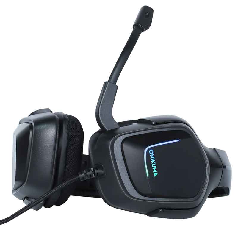 Onikuma Headphone Gaming Wired K20 RGB - Black