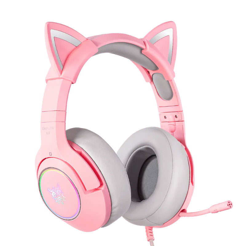 Onikuma Headphone K9 Gaming Wired Professional - Pink 