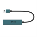Onten 4-in-1 USB 3.0 to 4-Port USB 3.0 Hub, OTN-5222 - Green 