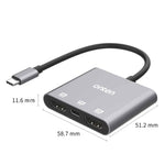 Onten USB Type-C to HDMI 2 Ports With PD 3.0 - OTN-9175S