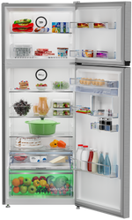 Beko 406L No Frost Refrigerator with ProSmart Inverter & Digital Display, RDNE455M20XBIDTEWEG - Stainless Steel