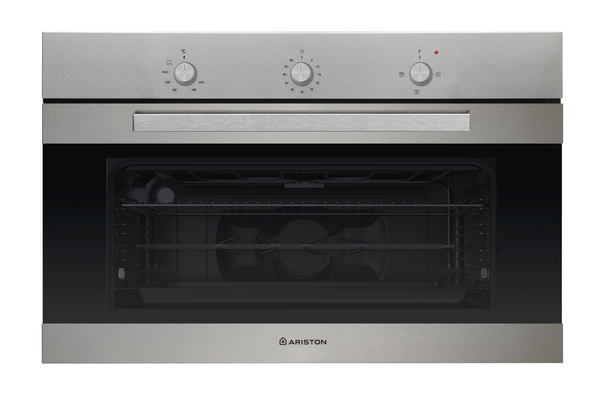 Ariston Built-in Gas Oven 90 cm 106L , GESM 53 IX A 30 - Stainless Steel