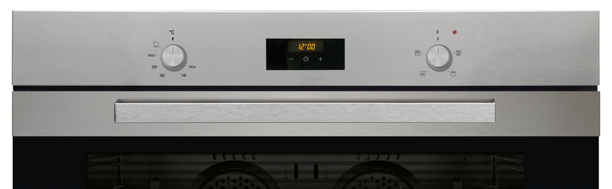 فرن غاز مدمج Ariston مقاس 90 سم، شواية كهربائية، مؤقت رقمي، سعة 98 لتر، ستانلس ستيل GESM 55 IX A 30