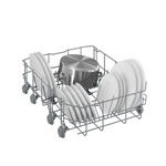 Beko Dishwasher 10 Place Settings 45cm 5 Programs , DVS05020S - Silver