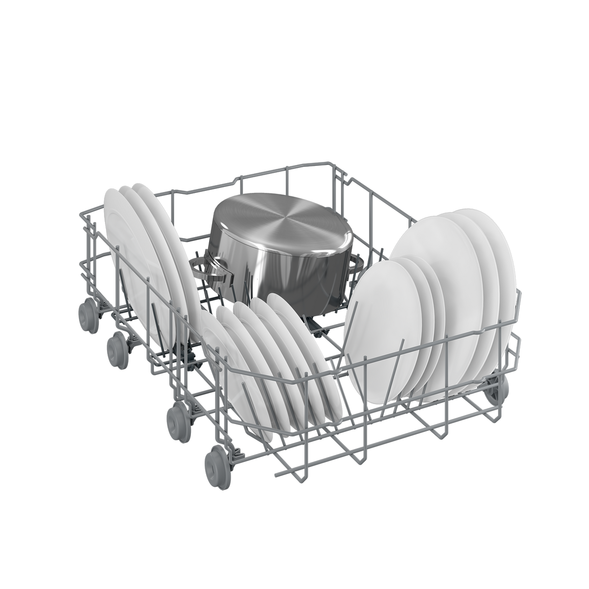 Beko Dishwasher 10 Place Settings 45cm 5 Programs , DVS05020S - Silver