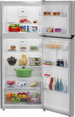 Beko Refrigerator 390L No Frost Top Freezer, RDNE420KD - Silver