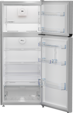 Beko Refrigerator 390L No Frost Top Freezer, RDNE420KD - Silver