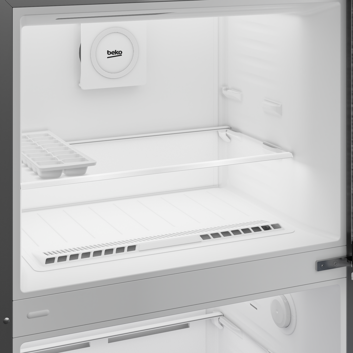 Beko Refrigerator 390L No Frost Top Freezer, RDNE420KD - Silver