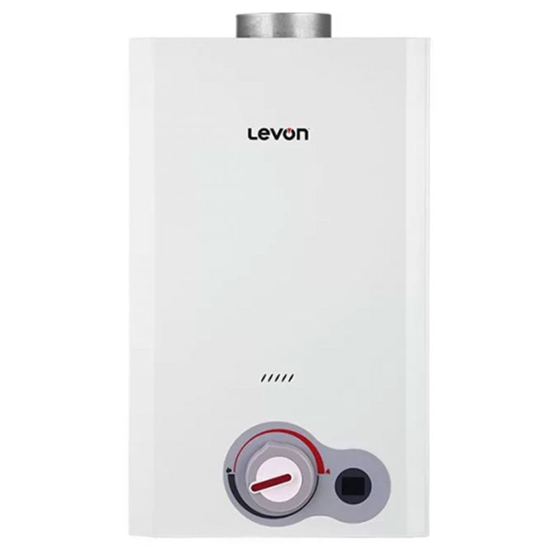 Levon Digital Gas Water Heater, 10 Liters, White - OXG