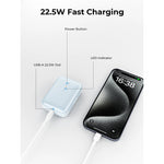Aukey Spark Mini Wired Power Bank 10000mAh 15W PB-Y55 – Grey