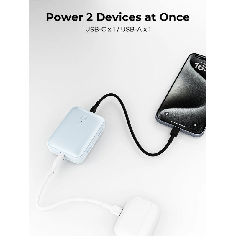 Aukey Spark Mini Wired Power Bank 10000mAh 15W PB-Y55 – Grey