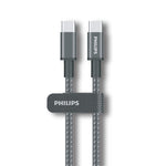 Philps Cable Type-C To Type-C 60W 3.3FT 1.M DLC7030C - Black