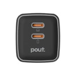 Pout Charger Home Adapetr 45W Gan USB-C - Black