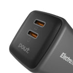 Pout Charger Home Adapetr 45W Gan USB-C - Black