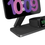 Pout Charger Wireless 3-In-1 Magnetic Magsafe Apple 15W Stand - Black