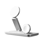 Pout Charger Wireless 3-In-1 Magnetic Magsafe Apple 15W Stand - White