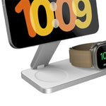 Pout Charger Wireless 3-In-1 Magnetic Magsafe Apple 15W Stand - White