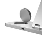 Pout Charger Wireless 3-In-1 Magnetic Magsafe Apple 15W Stand - White