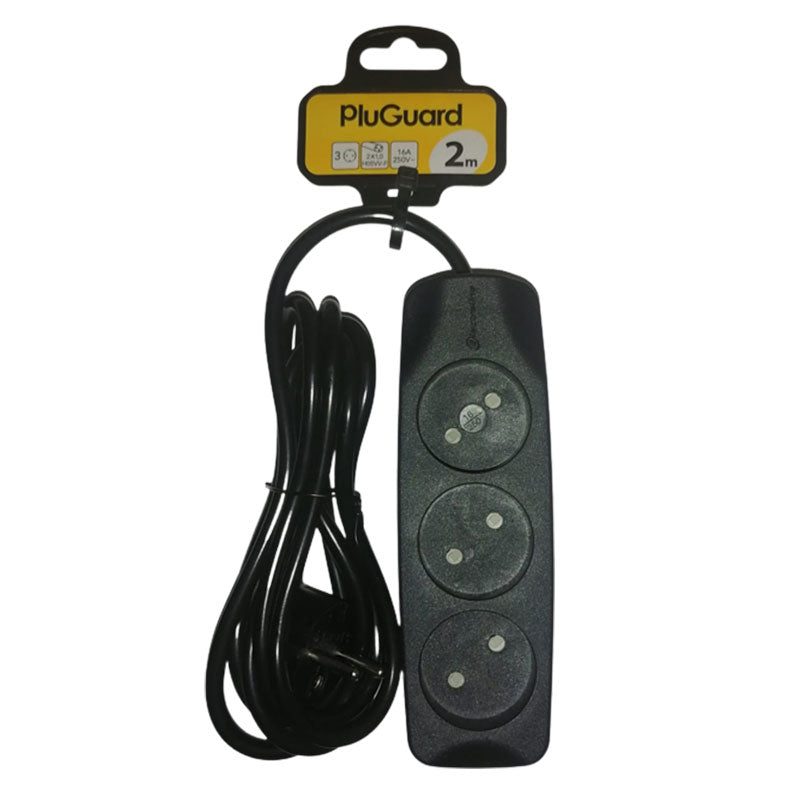 
I Lock Power Strip 3 Outlets Sockets 16A 2M - Black
