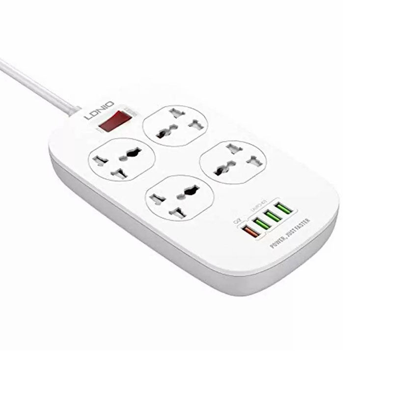 Ldnio Power Strip 4 Power Socket 4 USB 2500W 2.M 