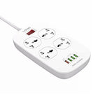 Ldnio Power Strip 4 Power Socket 4 USB 2500W 2.M 
