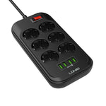 Ldnio Strip 6 Power Socket 4 USB 17W 2.M 