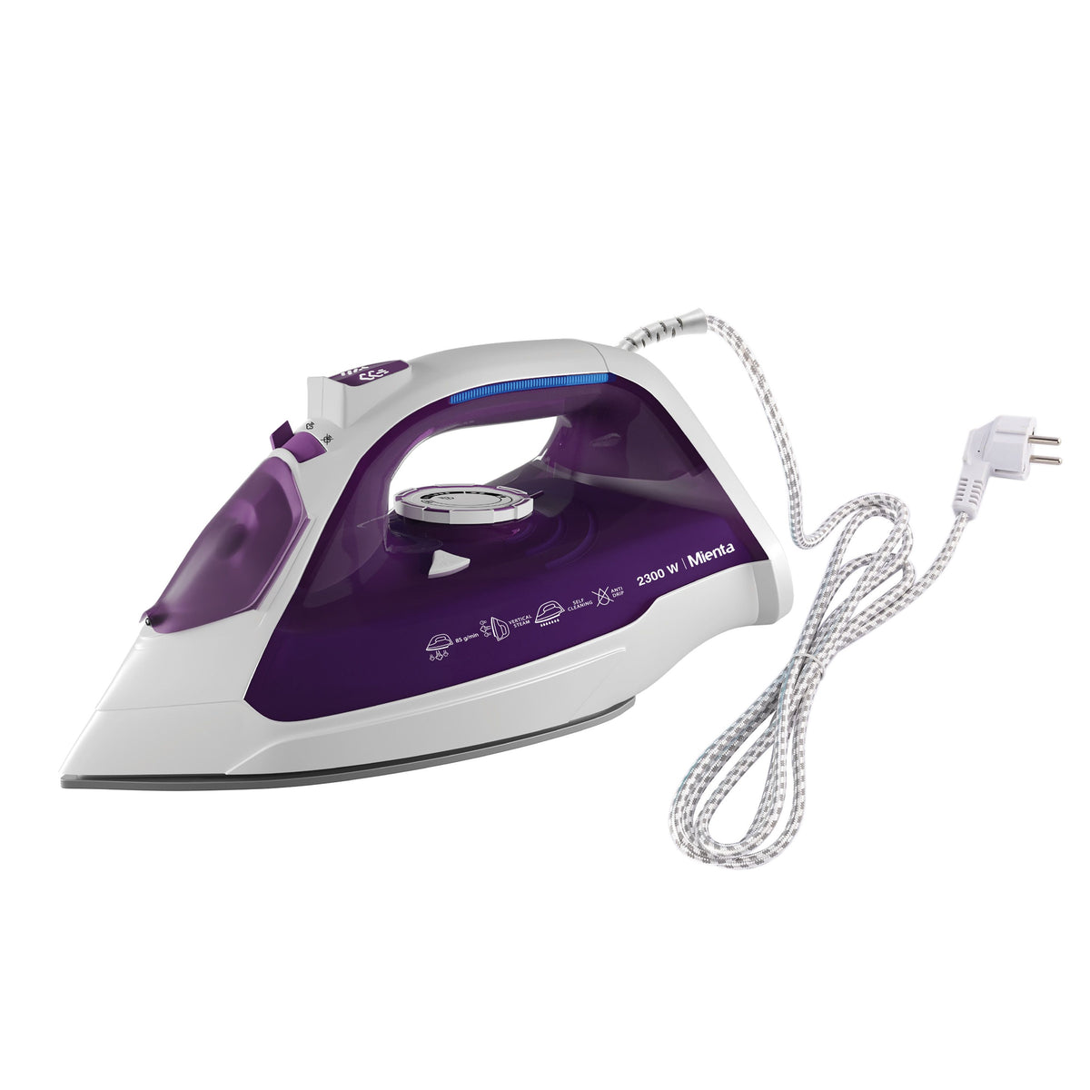 Mienta Steam Iron 2300W, 350ml, SI181540C, White & Purple