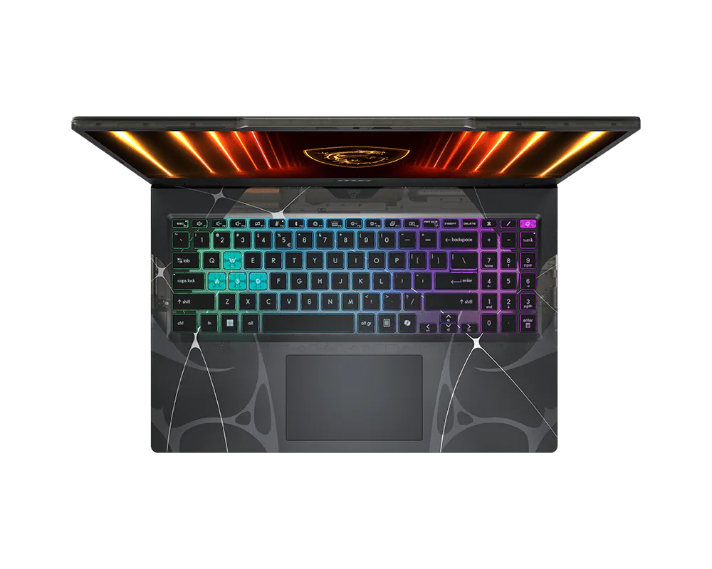 MSI Cyborg 15 Gaming Laptop Intel Core 7 240H, 16GB RAM, 512GB SSD, GeForce RTX 5050, 15.6" FHD 144Hz, Windows 11 – Black (B2RWEKG)