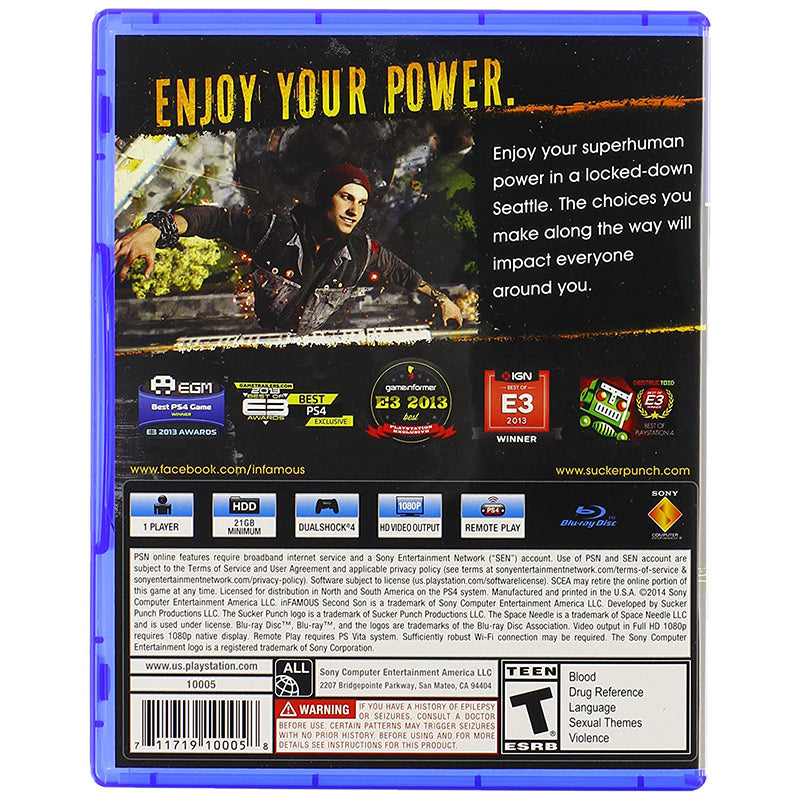 Infamous Second Son Game - Play Station 4