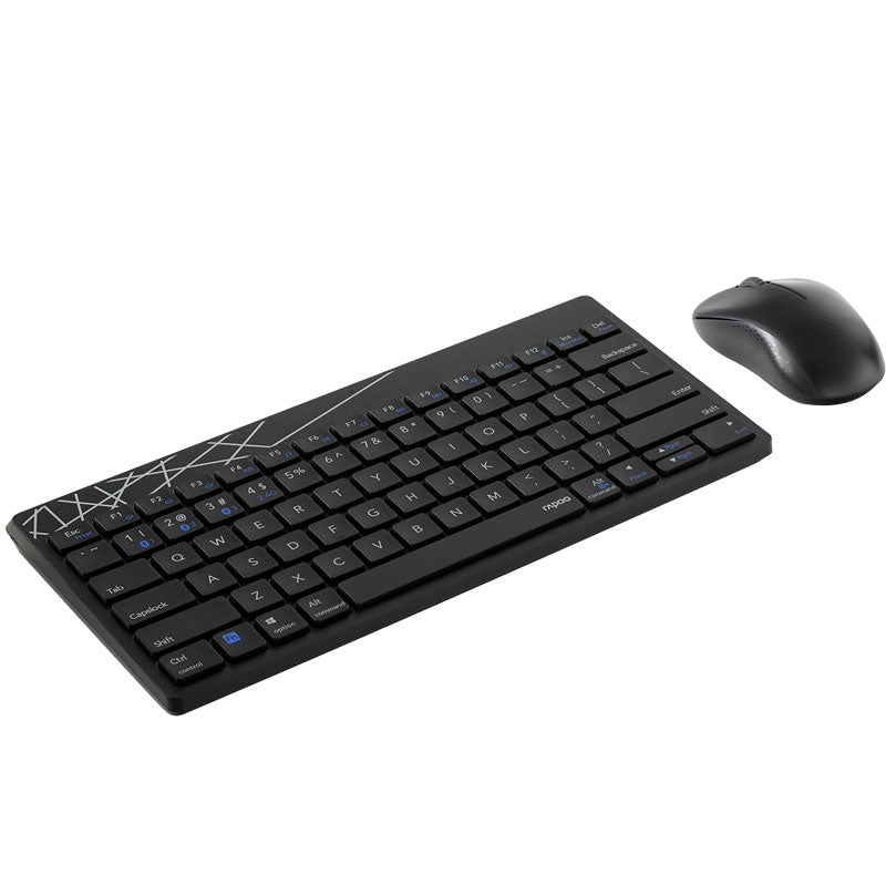 Rapoo Combo Mouse & Keyboard Wireless 8000M - Black