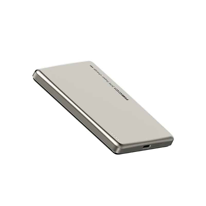 Recci RPB-W20 Wireless Magnetic Power Bank 4900 MAH ,15W - Gold