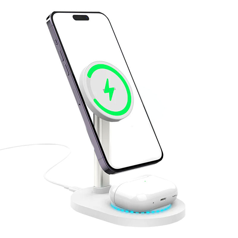 Recci RCW-32 2 in 1 Wireless Magnetic Charger & Holder Stand