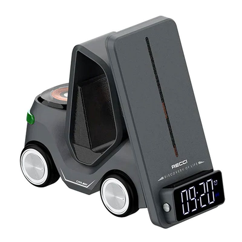 Recci RCW-37 Cruiser Wireless Charger 5 in 1 - Gray
