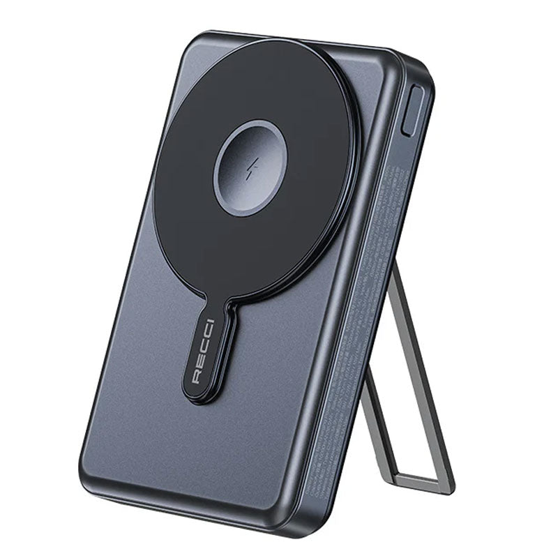 Recci RPB-W23 Wireless Magnetic Power Bank 10000mAh 20W - Black