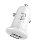 Recci RUC-D2 Charger Car Adapter Mushroom 3.4A 2-USB - White