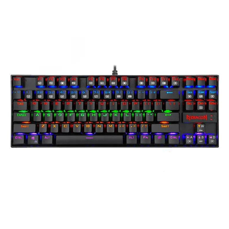 Redragon K552 KUMARA Red / Brown Switch RAINBOW Mechanical Gaming Keyboard