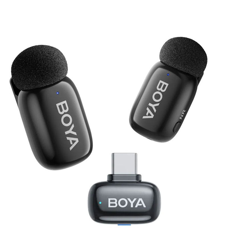 Boya Mini2 -4 Wireless Mic 1 To 2 kit For Type-C - Black