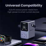 يوجرين باور ستيشن سلكي  ديجيتال، 48000 مللي امبير، 5 منافذ، منفذين USB-A + عدد 3 منافذ USB-C، بقوة 300 وات، رمادي - PB770


