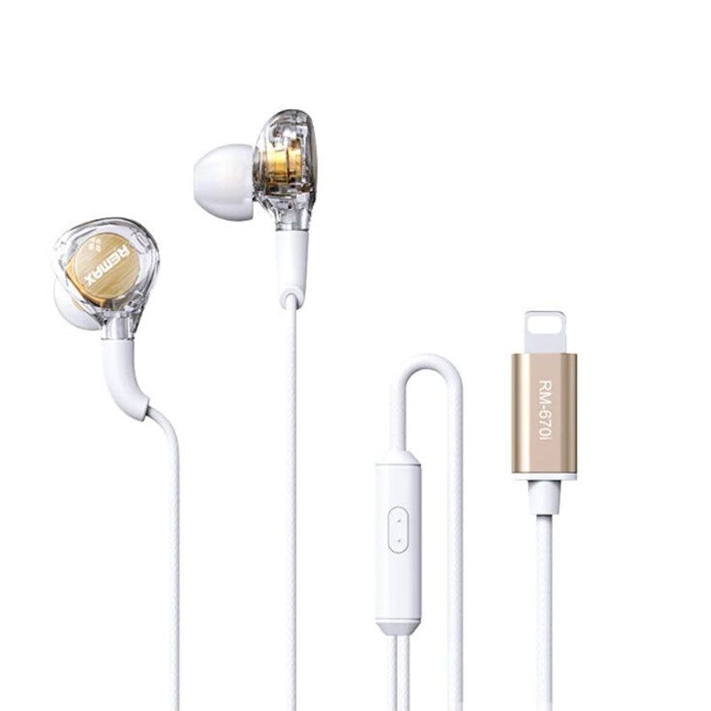 REMAX RM-670i Wired Earphone - White