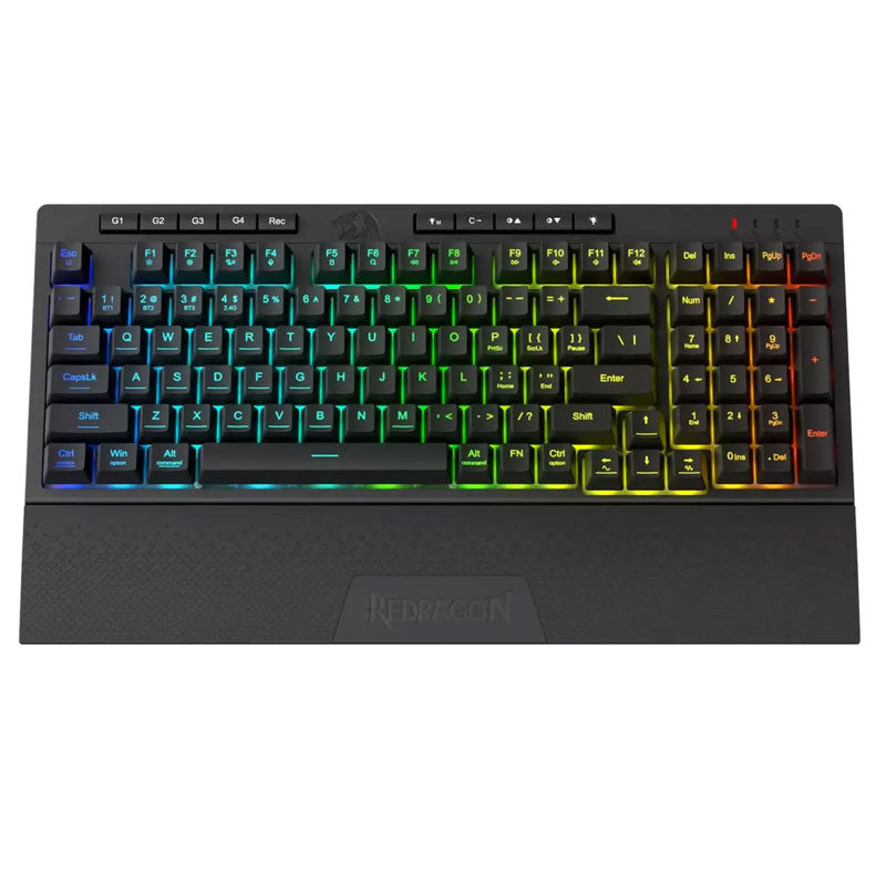 Redragon , K515 PRO Shiva RGB Wireless, Bluetooth Membrane Gaming Keyboard - Black