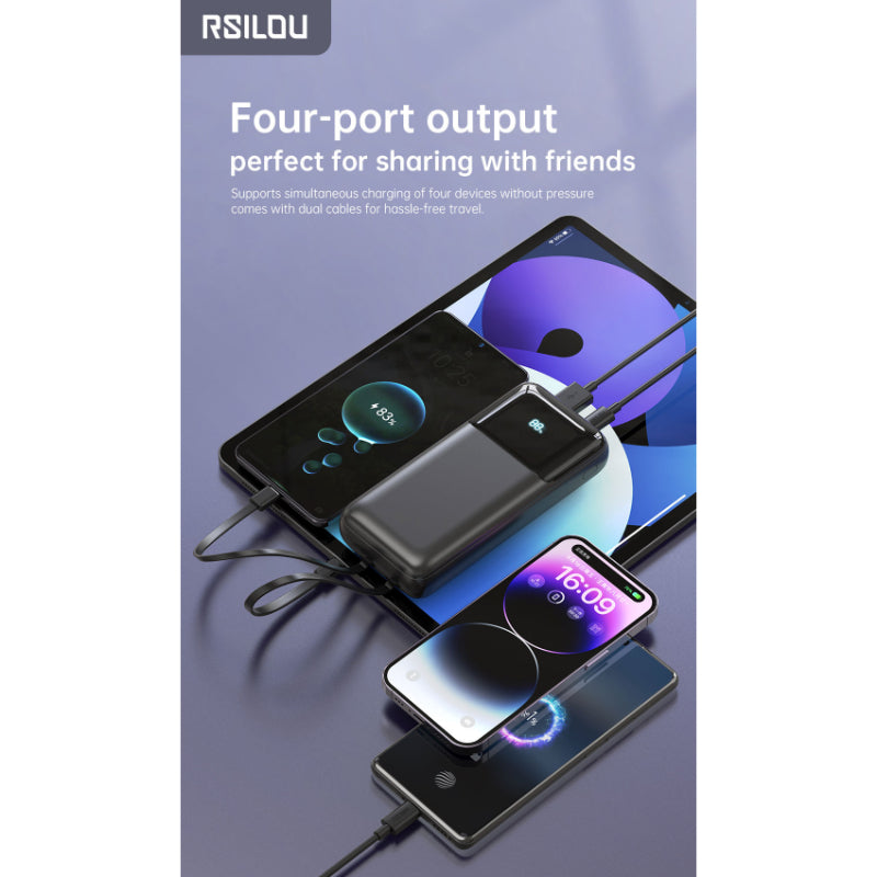 Rsilou Cabled Power Bank 10000mAh 22.5W R1012-001