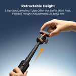 K&F Conceptحامل ثلاثي القوائم مغناطيسي سريع الفك مقاس 25.6 بوصة، رأس كروي قابل للتمديد 360 درجة 2 في 1 
