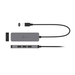 j5create - حامل كمبيوتر محمول مزود بموزع USB™ بـ 4 منافذ-JTS223