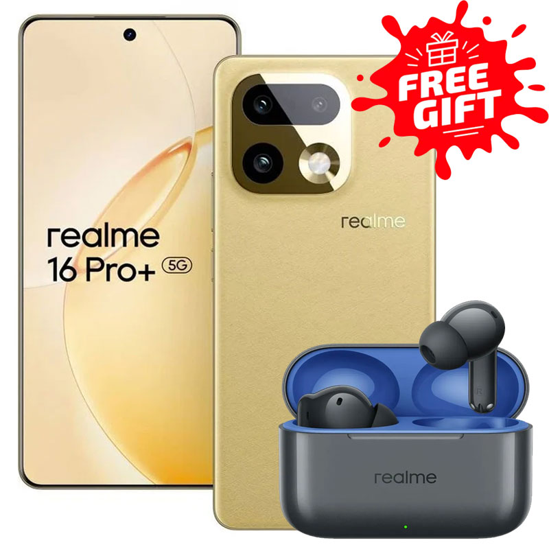 realme 16 Pro+ 5G with (FREE GIFT REALME BUDS T200)